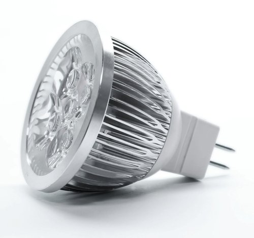 LED Bulb - Aluminum 50x50mm Silver GU10 Base 2700-6500K 5-10W Energy Efficient Long Lifespan Bright Light