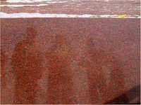 Ruby Red Granite - Gang Saw Slabs (280cm X 160cm), Polished Finish, Heat Resistant, Scratch Resistant, Ideal For Countertops And Flooring