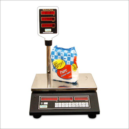 Price Computing Scales - Plastic & Steel, 250x300mm Platform Size | Accurate Weighing, User-Friendly, Memory Accumulation, Low Maintenance