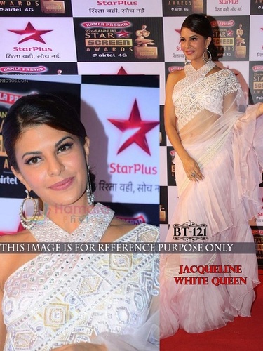 Designer Exclusive Bollywood Saree - Nylon Net, 6.30 Meters, Pink Color, Multi/Sequence Work | Breathable, Washable, Hand-Embroidered Elegance