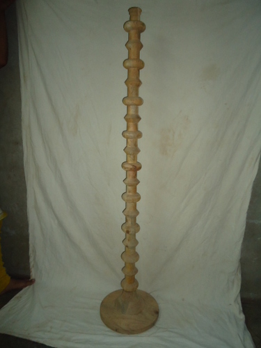 Candle Holder - Wood, 48 Inches, Beige | Elegant Design, Durable Material, Versatile Style