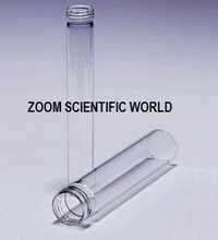 Colourimetric Tubes - Glass, 280 Mm Length, 28 Mm O.d., Transparent, Flat Bottom With B-24 Standard Socket , Chemical Laboratory Use