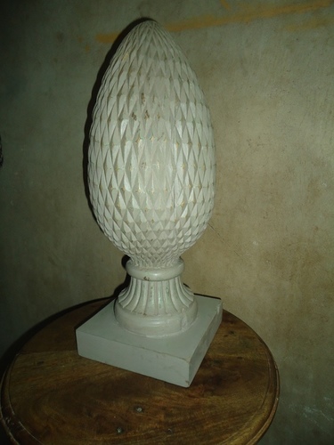 Candle Holder - Resin, 4x4 Inch Base, 10 Inch Height, Off-White, Matte Finish | Elegant Design, Durable, Unique Style, Easy to Clean