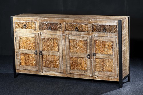 RECLAIMED FURNITURE - Reclaimed Wood & Metal, 48"x16"x30" | Rustic Charm, Durable, Handcrafted, Ample Storage