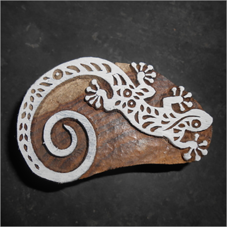 hand crafted lizard printing stamp for fabric printing (5 pcs set)in 1 pack