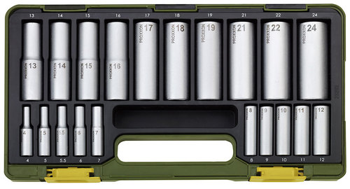 Specialty socket set with deep sockets