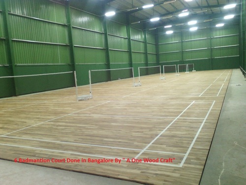 Wood Badminton Court Wooden Flooring