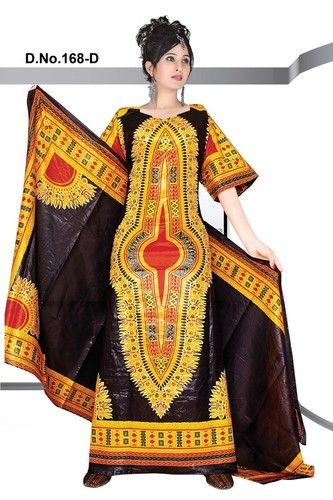 Yellow And Black African Kaftan Wholesale