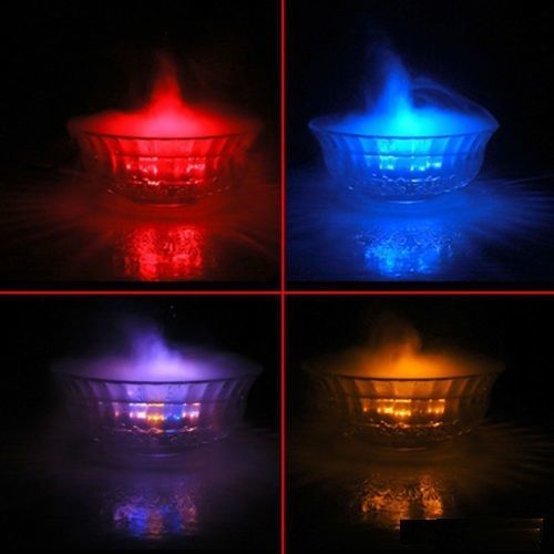 12 LED Mist Maker Fog Machine Water Fountain Fogger Water Fountain Pond Light