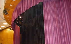 Auditorium Round Motorize Curtains