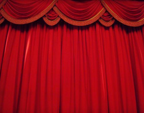 Auditorium Stage Curtain Frills