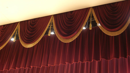 Auditorium Stage Curtain Frills