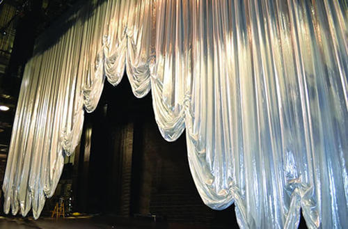Auditorium Stylish Stage Curtain Frills