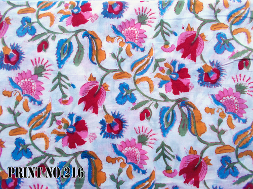100% Cotton Hand Block Print Fabric