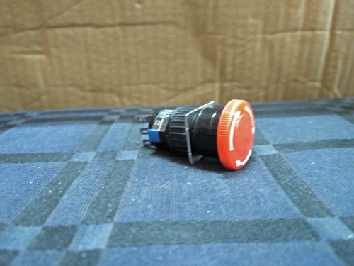 EMERGENCY STOP - Metal, 50x50x30 mm, Red, 1NO/1NC, 10A, 24V | Quick Stop, Safety First, Reliable, Durable, Easy Install