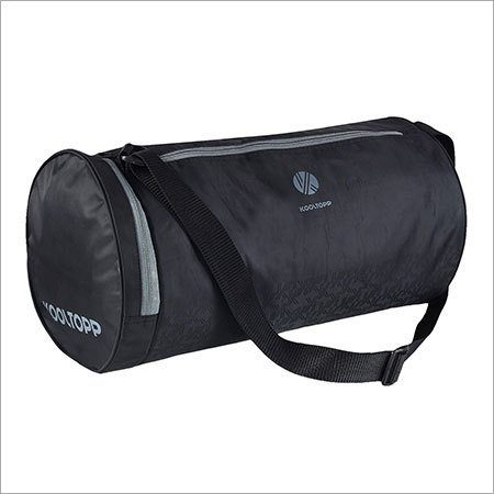 Kooltopp Gymstar Black Nylon Round Gym Duffle Bag