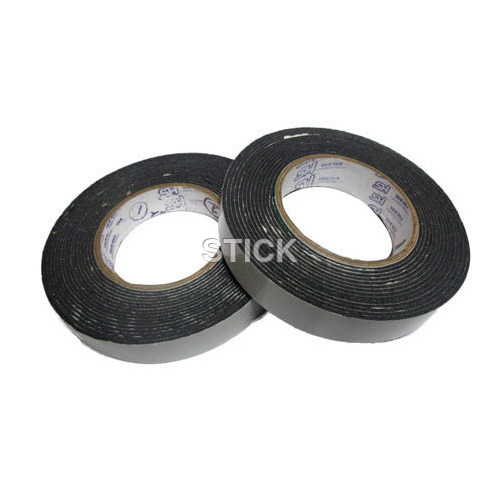 Adhesive Foam Tape - Black, 1/2 Inch to 2 Inch Width, 0.5 mm Thickness | High Adhesion, Heat Resistance, Ideal for Sealing and Binding
