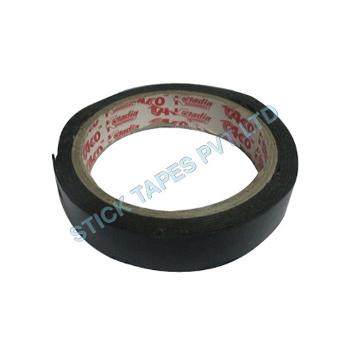 Black Foam Tape - Foam Material, 2000mm Length, Double Sided Adhesive, Black Color | Environment Friendly, Uniform Thickness, Excellent Insulation