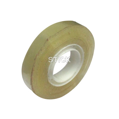 Stationery Tapes - Pristine Quality, 10 Meter Length, Cream & Yellow Colors | Single-Sided Adhesive, Easy to Tear, Recyclable