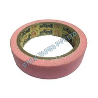 Pink Rayon Tape - Rayon Material, 4m Length X 1.0cm Width, Pink Color | Easy To Tear, High Durability, Single-sided Adhesive