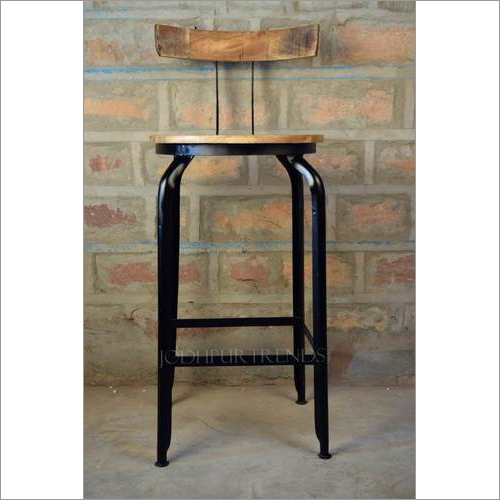 Polished Industrial Bar Chair