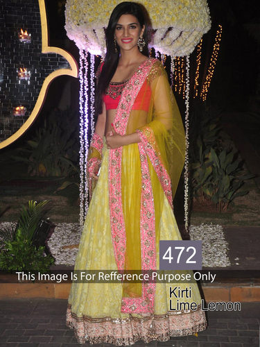 Fancy Designer Stylish Bollywood Party Wear Saree - Georgette Body, Net Pallu, Velvet Blouse, 5.50 Meter Saree, Yellow Color, Beaded, Embroidered | Modern Ethnic Design, Breathable, Washable, Patch Border Work