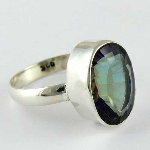 Tropical Magic Mystic Topaz 925 Sterling Silver Ring