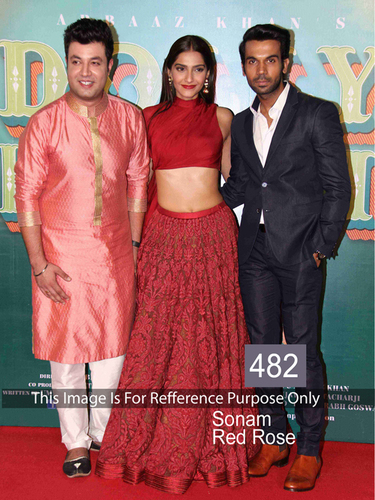 Fancy Designer Stylish Bollywood Party Wear Saree - Net & Velvet Fabric, 5.50 Meter Length, Red Color, Multi/Sequence Work | Ethnic Indian Style, Breathable, Embroidered Pattern