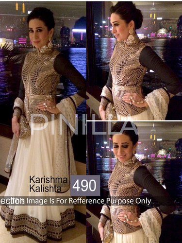 Black And Golden Fancy Designer Stylish Bollywood Party Wear Saree