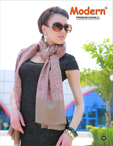 Light And Brown Handwoven Shawls