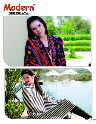 Black Woven Shawls