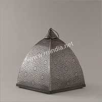 Antique Copper Finish Moroccan Pyramid Lantern