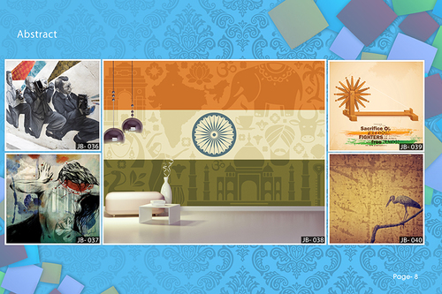 National Flag Wallpaper - Textile Material, 75 Feet, Modern Style, 61-70 mm Thickness | Mesmerizing Pattern, Easy to Clean, Excellent Stain Resistance