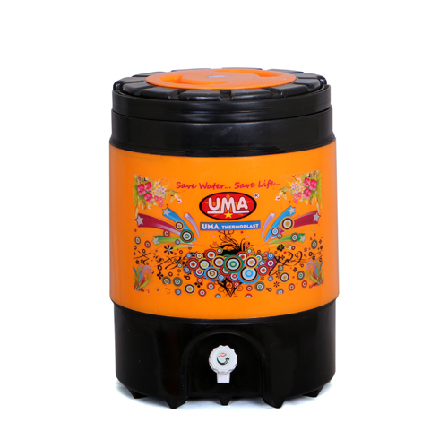 18 Liter Black And Orange Color Jug , CAMPER