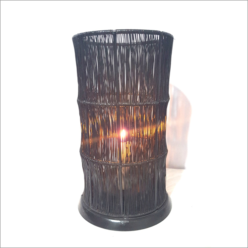 Bamboo Iron Mesh Candle Holder