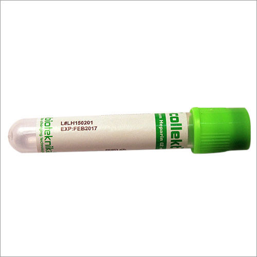 iCollekt Lithium Heparin Safety Cap 2ml-LHSCTH - Plastic, 13 x 75 mm, Transparent | Lab Application, Blood Collecting, Beaker Type