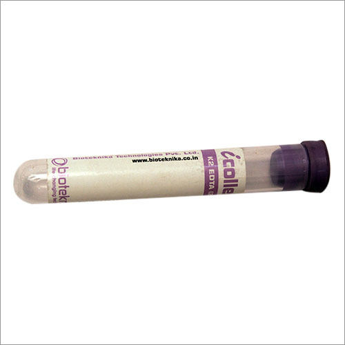 iCollekt K2 EDTA Rubber Stopper 2ml-EK2RSTH - Plastic, 13 x 75 mm, Transparent | Blood Collecting Application, Beaker Type