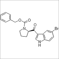 (R)-2-[(5-Bromo-1H-indol-3-yl)carbonyl]-1-pyrrolidinecarboxylic acid benzyl ester