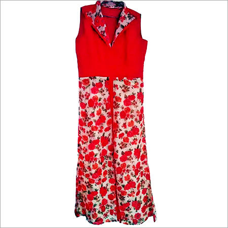 Red Chiffon Dress