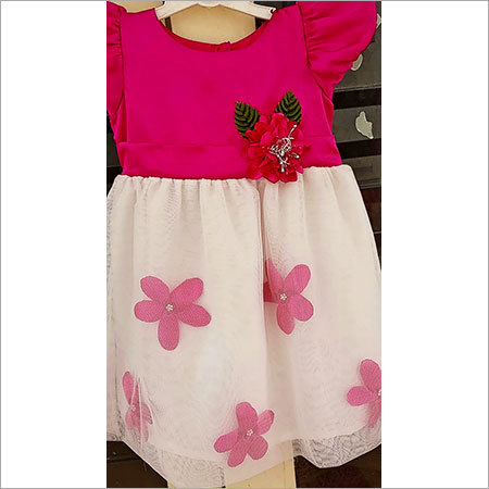 Net Satin Frock Age Group: 5-10