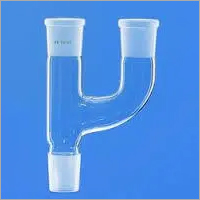 Borosilicate Glass 3.3 Multiple Adapter With Two Parallel Necks