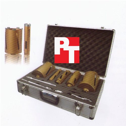 Core Case 4 - Diamond Bit, 5-100 mm Diameter, Silver Aluminum Case | Precise Cuts, Durable Design, Efficient Drilling