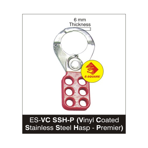 Red Or Customisable Lockout Vinyl Coated Stainless Steel Hasp-Premier