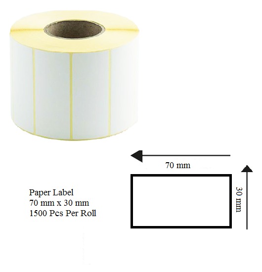 Barcode Label Paper Chomo (70*30*1500)