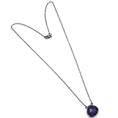 Amethyst 925 Sterling Sliver Necklace Jewelry