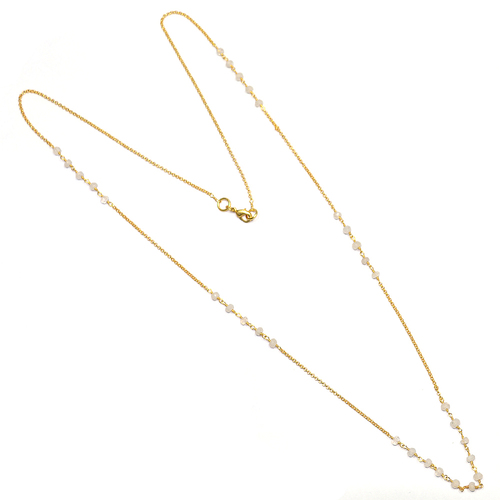 Crystal 925 Sterling Sliver Necklace Bezel Jewelry