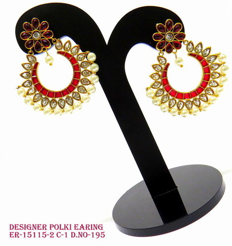 Polki Diamond Earring
