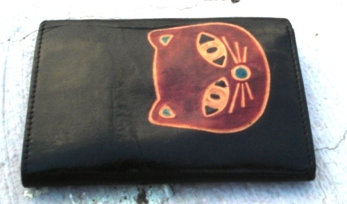 Designer Leather Clutch Purse