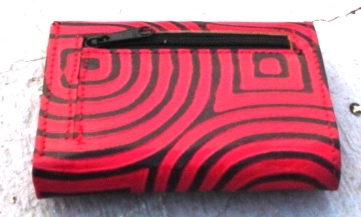 Habd Printed Leather Clutch Purse