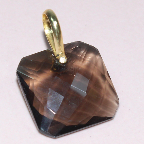 Smoky Quartz Cushion 925 Sterling Sliver Pendant